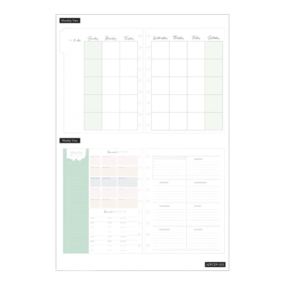 Happy Planner Caregiver Classic Dashboard Extension Pack - Picture 3 of 4